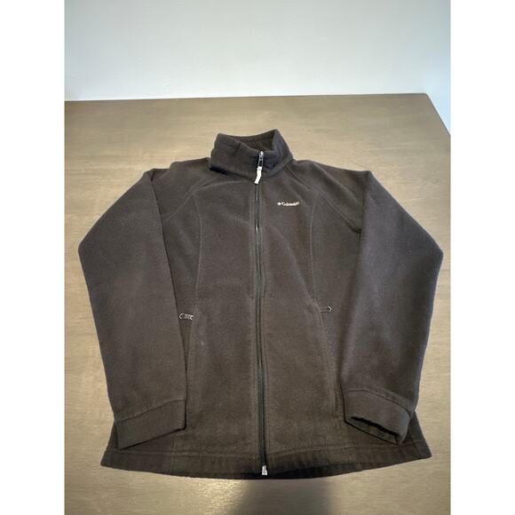 Columbia Sweater Youth XL 18/20 Black Fleece Full Zip Up Jacket Sweatshirt - Picture 1 of 7